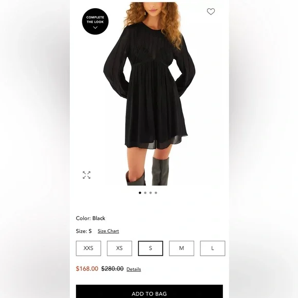 Farm Rio: Black Shell Mini Dress - Picture 5 of 9